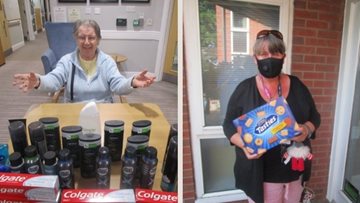 Community donations delight at Jarrow care home